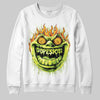 Neon Green Sneakers DopeSkill Sweatshirt Hellfire Graphic Streetwear - White