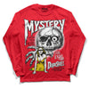 Jordan 4 Red Thunder DopeSkill Red Long Sleeve T-Shirt Mystery Ghostly Grasp Graphic Streetwear