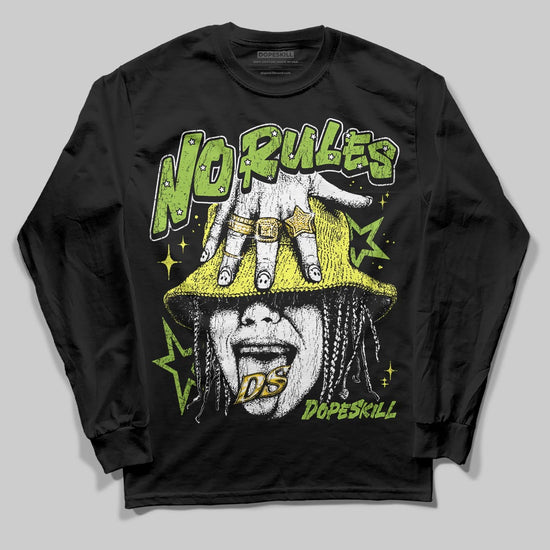 Green Sneakers DopeSkill Long Sleeve T-Shirt No Rules Graphic Streetwear - black