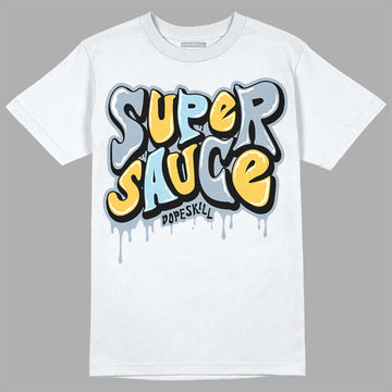 Jordan 13 “Blue Grey” DopeSkill T-Shirt Super Sauce Graphic Streetwear - White 