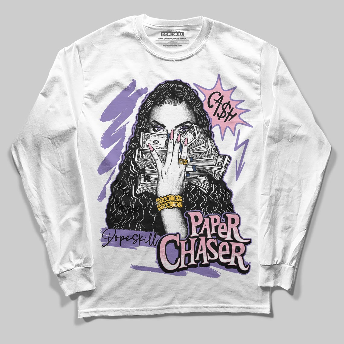 Jordan 11 "Mojave" DopeSkill Long Sleeve T-Shirt NPC Graphic Streetwear - White 