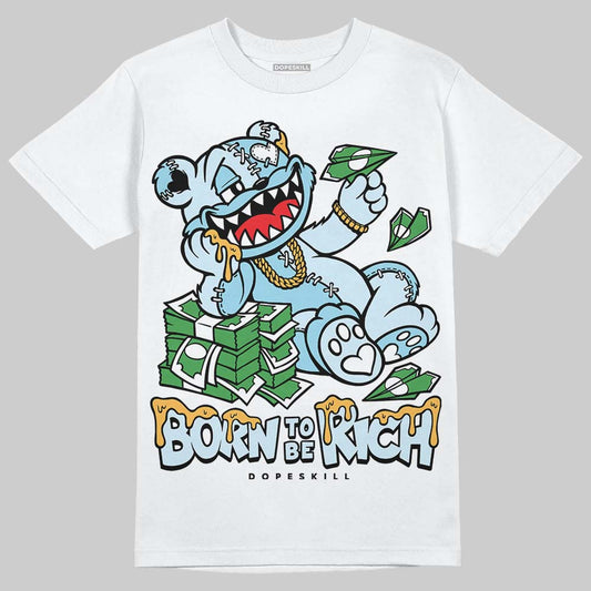 Vans Knu Stack Vintage Satin Dream Blue DopeSkill T-Shirt Born To Be Rich Graphic Streetwear - WHite