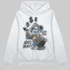 Grey Sneakers DopeSkill Hoodie Sweatshirt Make Money Graphic Streetwear - White 