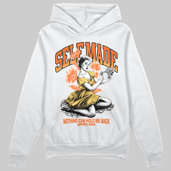 Orange Sneakers DopeSkill Hoodie Self Made Graphic Streetwear - White