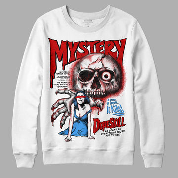 Jordan 1 Retro Low "Black Toe" DopeSkill Sweatshirt Mystery Ghostly Grasp Graphic Streetwear - White