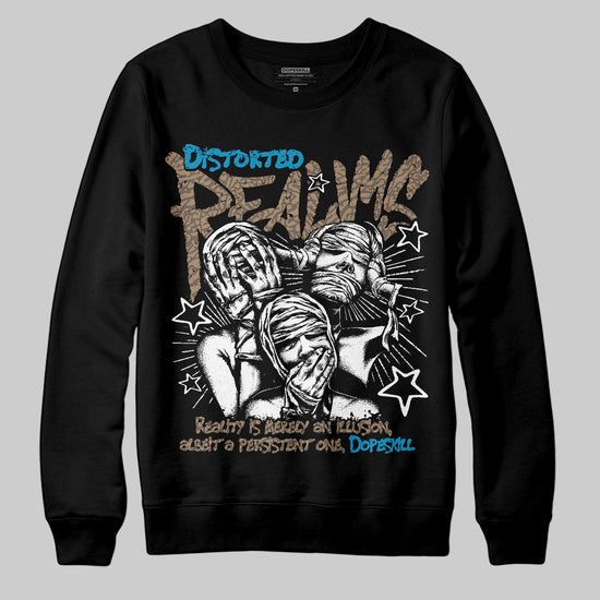 Jordan 3 GS “We Outside” DopeSkill Sweatshirt Distorted Realms Graphic Streetwear - Black