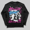 Pink Sneakers DopeSkill Long Sleeve T-Shirt Got It Out The Mud Graphic Streetwear - Black