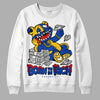 Jordan 14 “Laney” DopeSkill Sweatshirt Born To Be Rich Graphic Streetwear - White