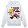 Jordan 12 “Red Taxi” DopeSkill Hoodie Sweatshirt Break Through Graphic Streetwear - White