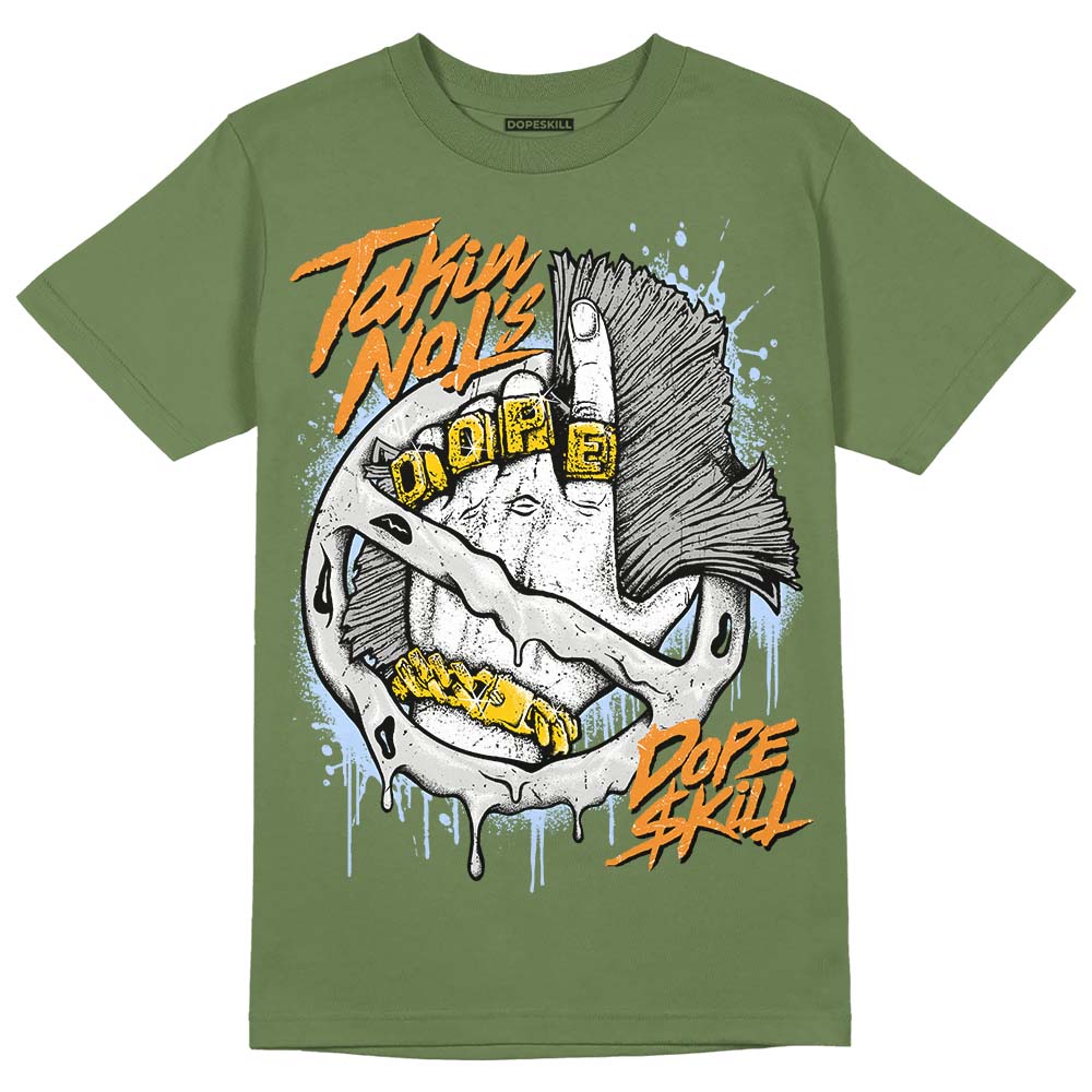 Jordan 5 "Olive" DopeSkill Olive T-Shirt Takin No L's Graphic Streetwear 