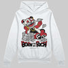 Jordan 4 “Flight Club” DopeSkill Hoodie Sweatshirt Born To Be Rich Graphic Streetwear - White