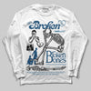 Jordan 12 Retro French Blue (2025) DopeSkill Long Sleeve T-Shirt Broken Bones Graphic Streetwear