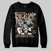 Jordan 4 Retro Cozy Girl DopeSkill Sweatshirt Distorted Realms Graphic Streetwear - Black