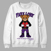 Jordan 12 “Field Purple” DopeSkill Sweatshirt Fake Love Graphic Streetwear - White