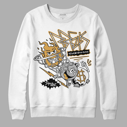 Jordan 11 "Gratitude" DopeSkill Sweatshirt Break Through Graphic Streetwear - White