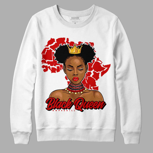 Jordan 1 Retro Low "Black Toe" DopeSkill Sweatshirt Black Queen Graphic Streetwear - White