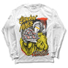 Jordan 4 Retro “Vivid Sulfur” DopeSkill Long Sleeve T-Shirt Stackin Mines Graphic Streetwear - White