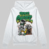 Green Sneakers DopeSkill Hoodie Sweatshirt Paper Chaser Boy Graphic Streetwear - White 