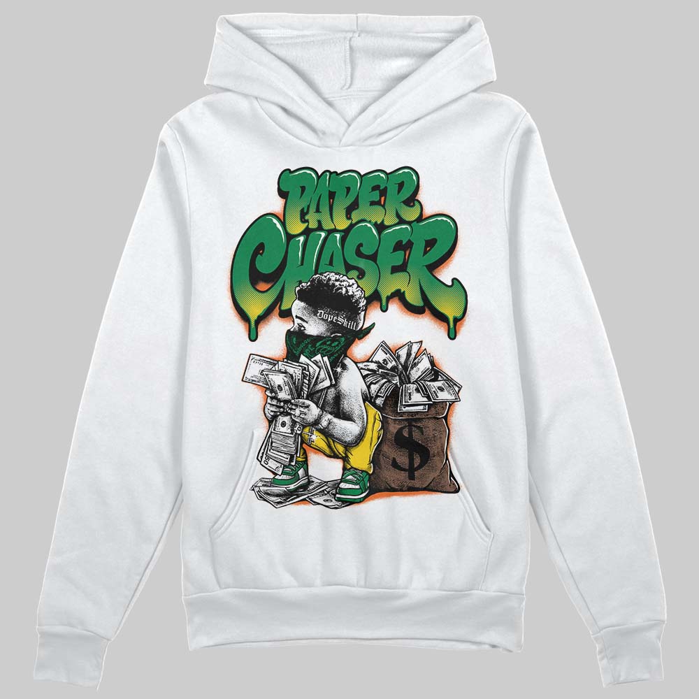 Green Sneakers DopeSkill Hoodie Sweatshirt Paper Chaser Boy Graphic Streetwear - White 