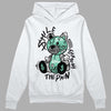 Jordan 3 "Green Glow" DopeSkill Hoodie Sweatshirt Smile Through The Pain Graphic Streetwear - White 