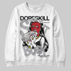 Jordan 4 OG “White Cement” DopeSkill Sweatshirt Stay It Busy Graphic Streetwear - White