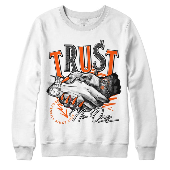 MSCHF Super Normal 2 Orange Milk DopeSkill Sweatshirt Trust No One Graphic Streetwear - White 