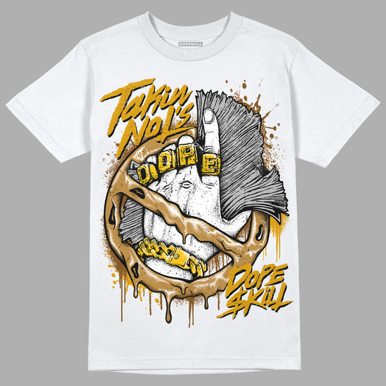 Jordan 13 Wheat DopeSkill T-Shirt Takin No L's Graphic Streetwear  - White 