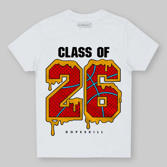 Red Sneakers DopeSkill Toddler Kids T-shirt 26 Drip Graphic Streetwear - White