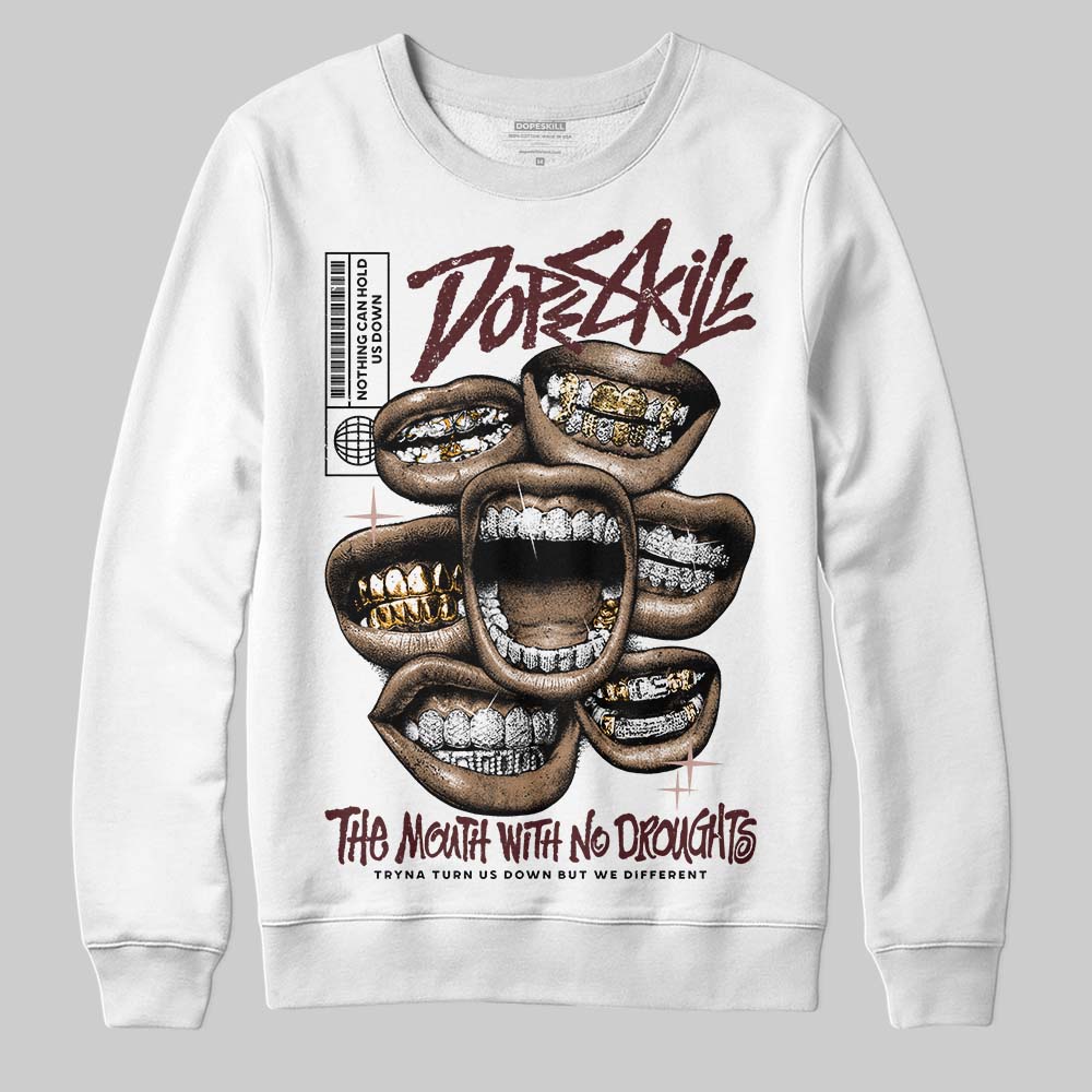 Jordan 11 “China” DopeSkill Sweatshirt The Mouth With No Droughts Graphic Streetwear - White