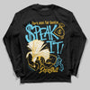 Jordan 11 Retro Gamma Blue (2025) DopeSkill Long Sleeve T-Shirt Speak It Graphic Streetwear - Black