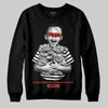 Red Sneakers DopeSkill Sweatshirt Scared Money Don't Make No Money Graphic Streetwear - black