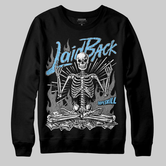 Grey Sneakers DopeSkill Sweatshirt Laid Back Graphic Streetwear - Black