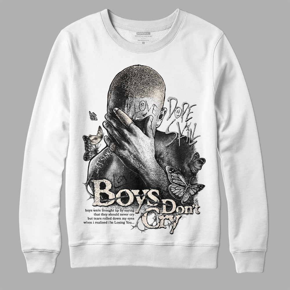 Dunk Low Cool Grey DopeSkill Sweatshirt Boys Don't Cry Graphic Streetwear - White 