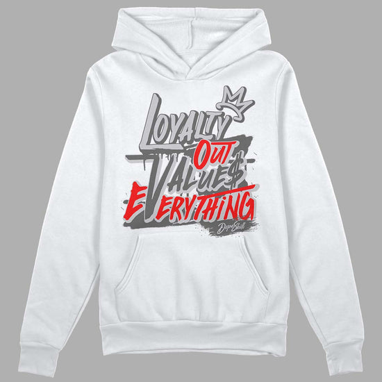 Grey Sneakers DopeSkill Hoodie Sweatshirt LOVE Graphic Streetwear - White 