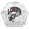 Jordan 1 Low OG “Shadow” DopeSkill Long Sleeve T-Shirt Loser Lover Graphic Streetwear - White