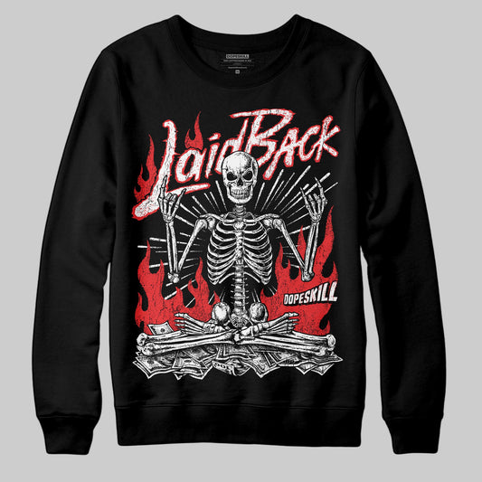 Black and White Sneakers DopeSkill Sweatshirt Laid Back Graphic Streetwear - Black