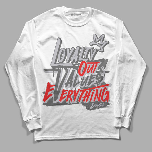 Grey Sneakers DopeSkill Long Sleeve T-Shirt LOVE Graphic Streetwear - White