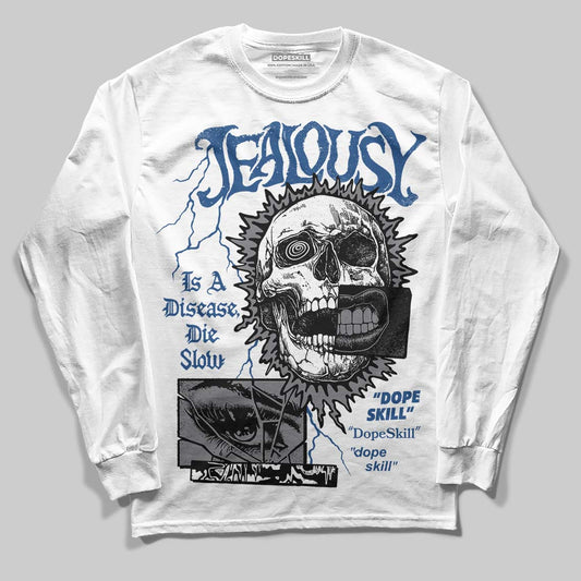 Jordan 9 Retro 'Flint Grey' 2026 DopeSkill Long Sleeve T-Shirt Jealousy Graphic Streetwear - White
