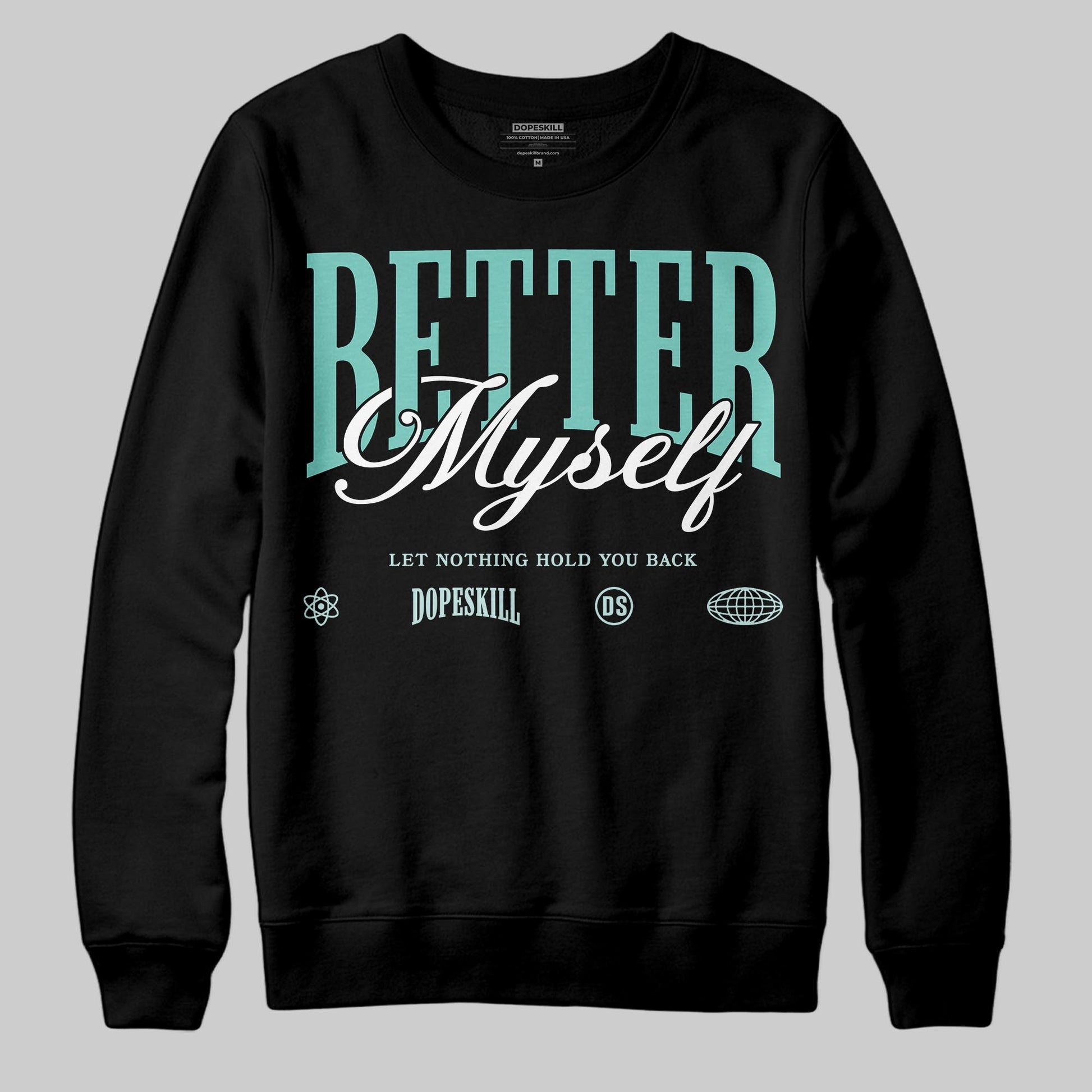 Jordan 11 Low "Igloo" DopeSkill Sweatshirt Better Myself Graphic Streetwear - Black