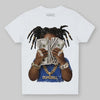 Royal Blue Sneakers DopeSkill Toddler Kids T-shirt Rich Youth Graphic Streetwear  - White