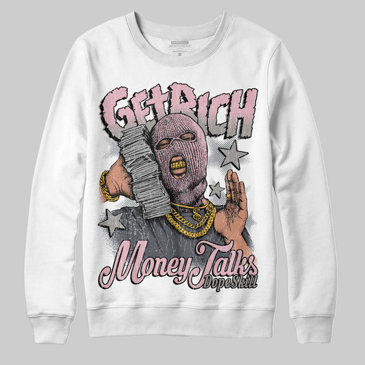 Air Max 95 OG “Pink Foam” DopeSkill Sweatshirt Get Rich Graphic Streetwear - White