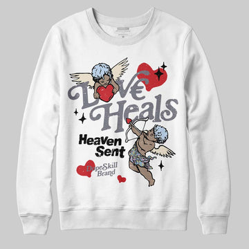 Jordan 11 Low CNY “Year of the Snake” DopeSkill Sweatshirt New Love Heals Graphic Streetwear - White