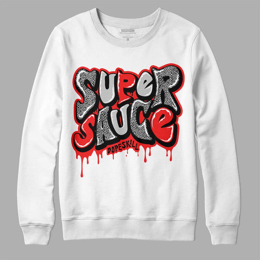 Jordan Spizike Low Bred DopeSkill Sweatshirt Super Sauce Graphic Streetwear - White 