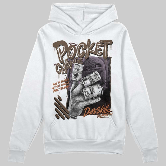 A Ma Maniére x Air Jordan 4 “Dark Mocha” DopeSkill Hoodie Sweatshirt Pocket Change Graphic Streetwear - White