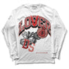 Jordan 13 “Dune Red” DopeSkill Long Sleeve T-Shirt Loser Lover Graphic Streetwear - White