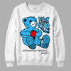 Jordan 1 High Retro OG “University Blue” DopeSkill Sweatshirt Love Kills Graphic Streetwear - White