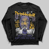 Jordan 4 Retro Lakers DopeSkill Long Sleeve T-Shirt Drip Harder Graphic Streetwear - Black