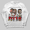 Jordan 4 Retro Red Cement DopeSkill Long Sleeve T-Shirt First Sunday Graphic Streetwear - White