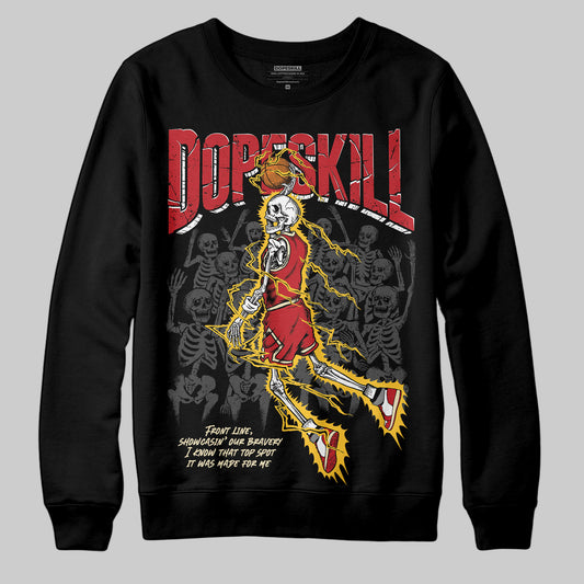 Union LA x Air Jordan 1 High OG “Chicago/Shadow” DopeSkill Sweatshirt Thunder Dunk Graphic Streetwear - Black