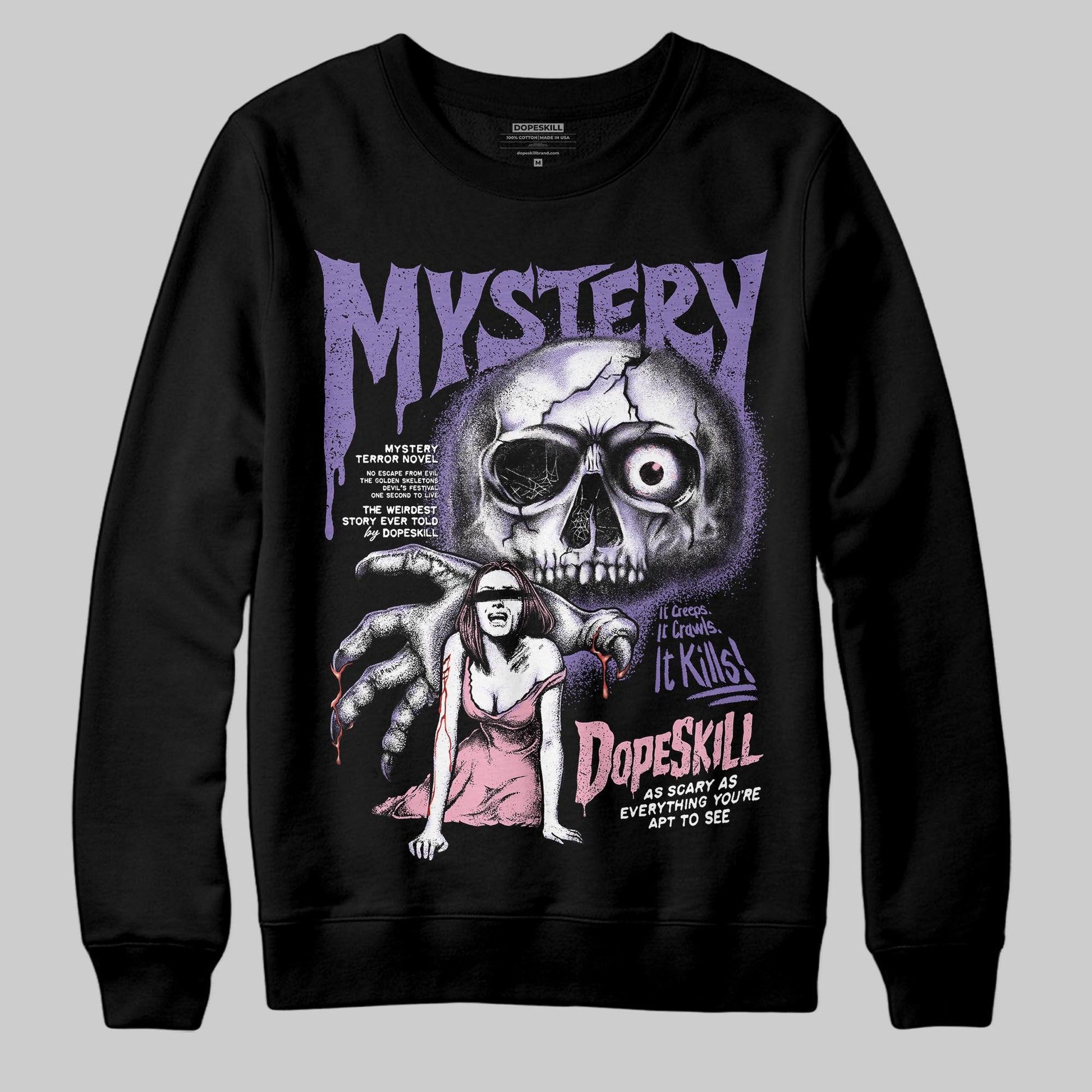 Jordan 11 "Mojave" DopeSkill Sweatshirt Mystery Ghostly Grasp Graphic Streetwear - black